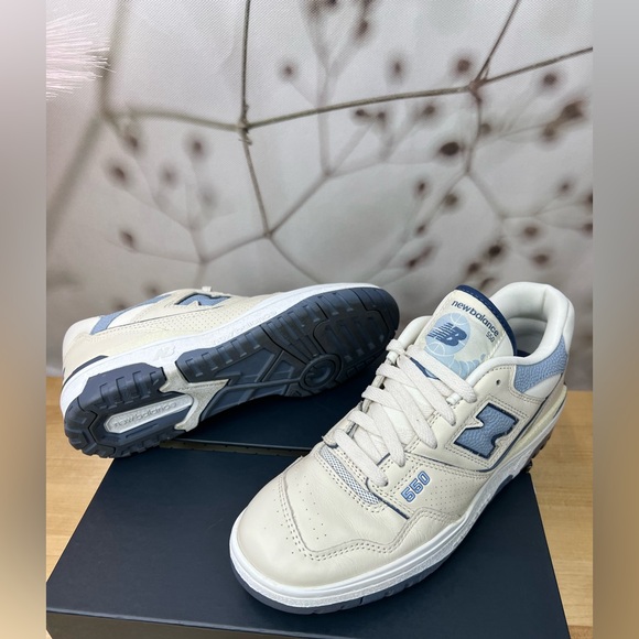 New Balance 550 Vintage Blue Indigo and vintage cream. Men’s Size 7.5 - Picture 4 of 12